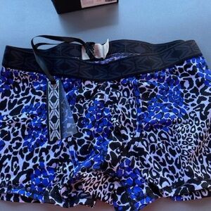 Vibrant Blue Leopard Print Women's Panties